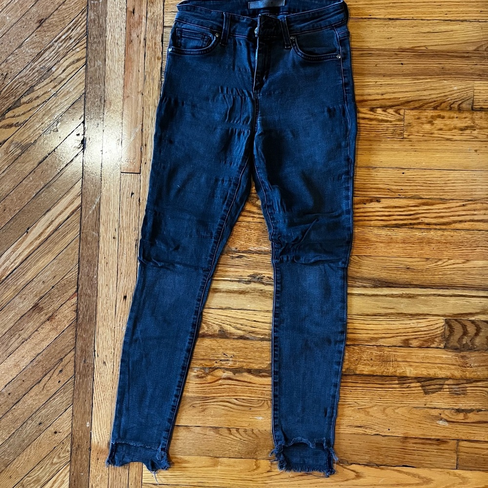 Joe's Jeans Black Skinny Ankle Distressed Women's Jeans